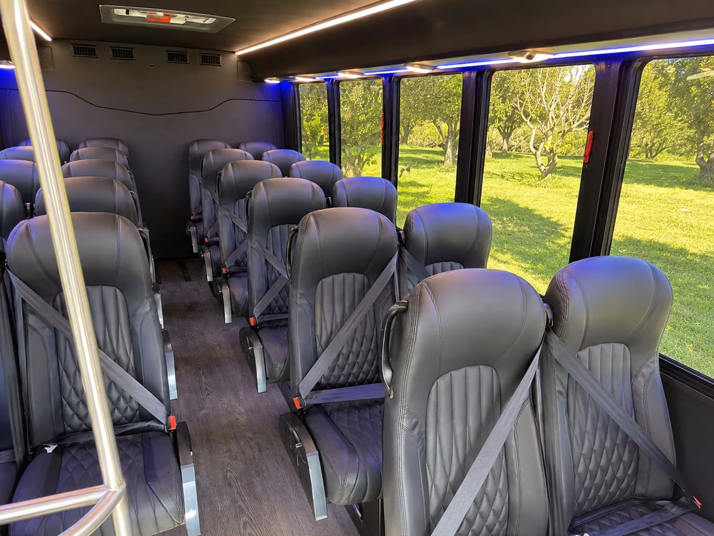 18 passenger minibus interior