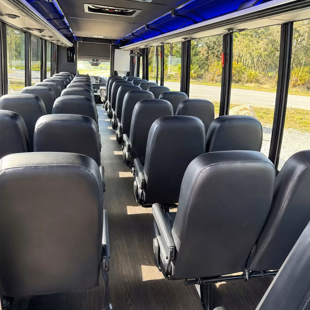 25 passenger minibus inside