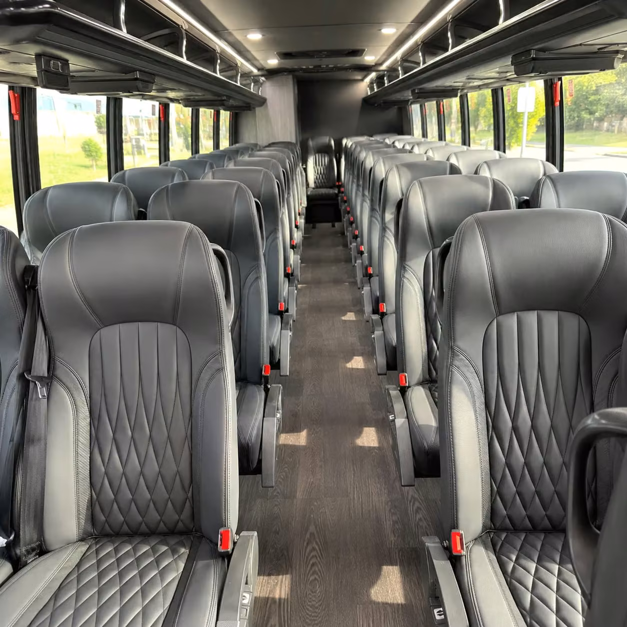 28 passenger minibus interior