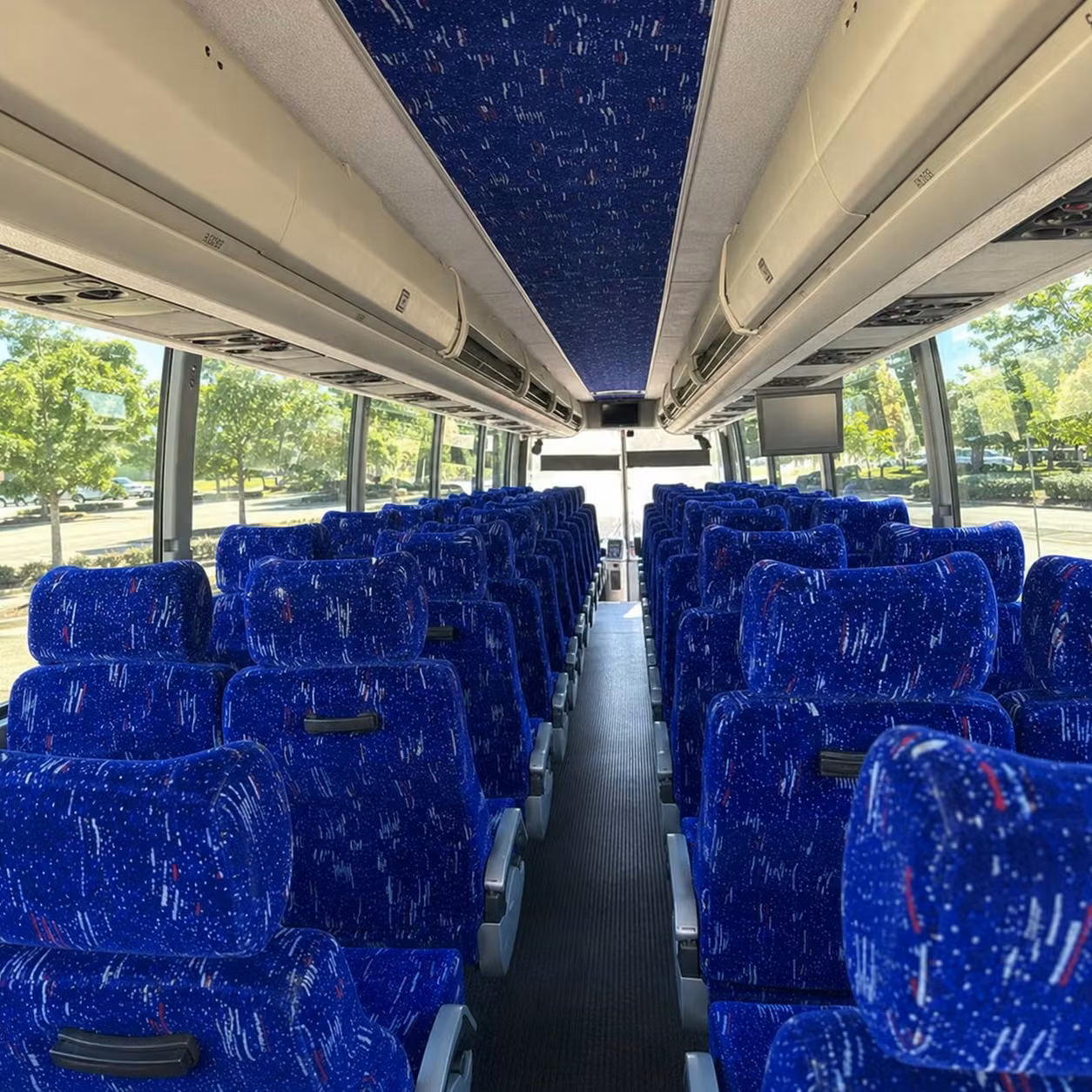 louisville charter bus rental inside