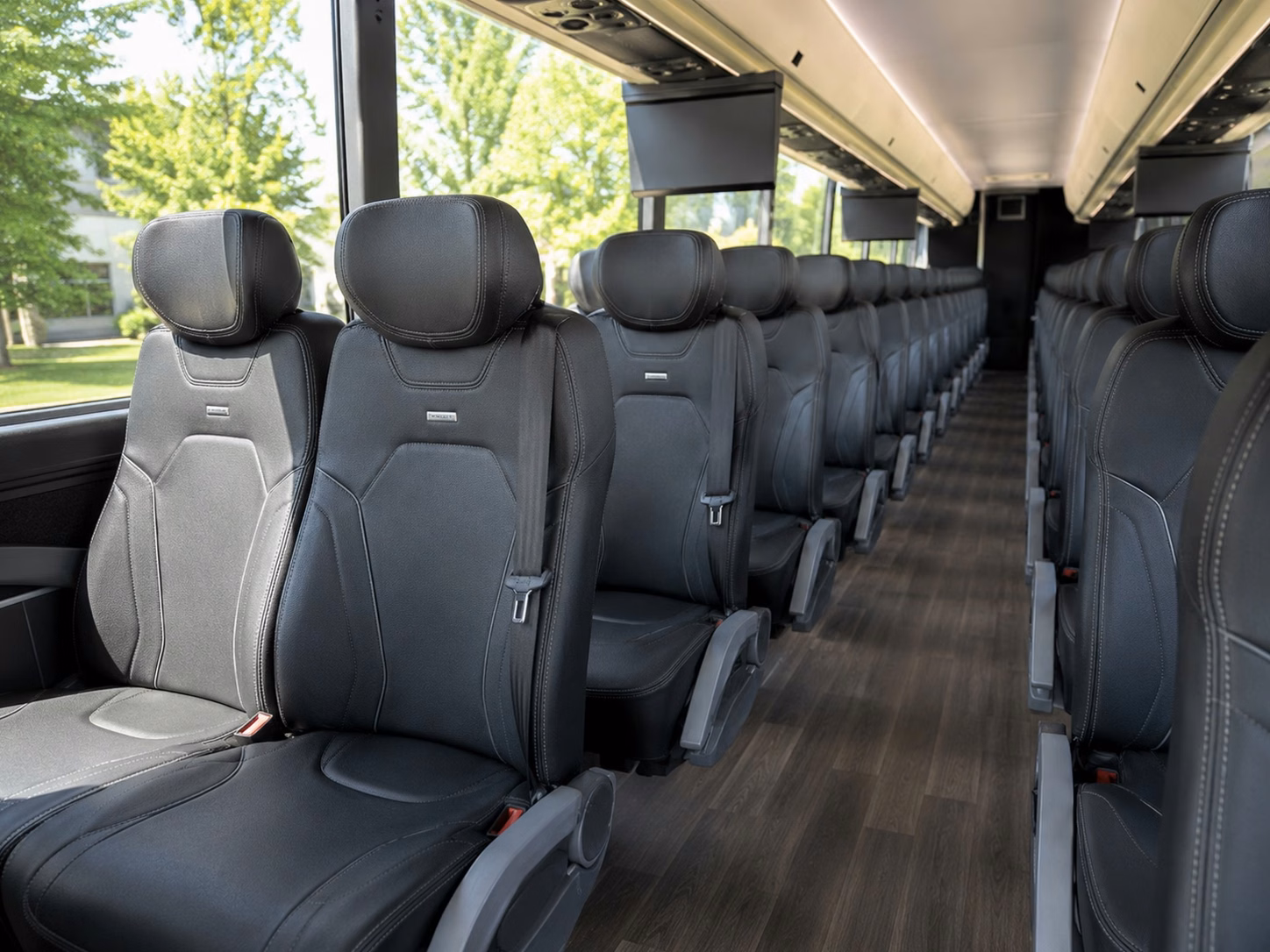 louisville charter bus rental interior